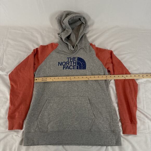 North Face Sweatshirt Two-Tone Pink And Grey Size: L - Picture 5 of 7